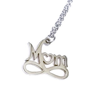 Mom Infinity Necklace, Stainless Steel Necklace, Gift for Mom, Mothers ...