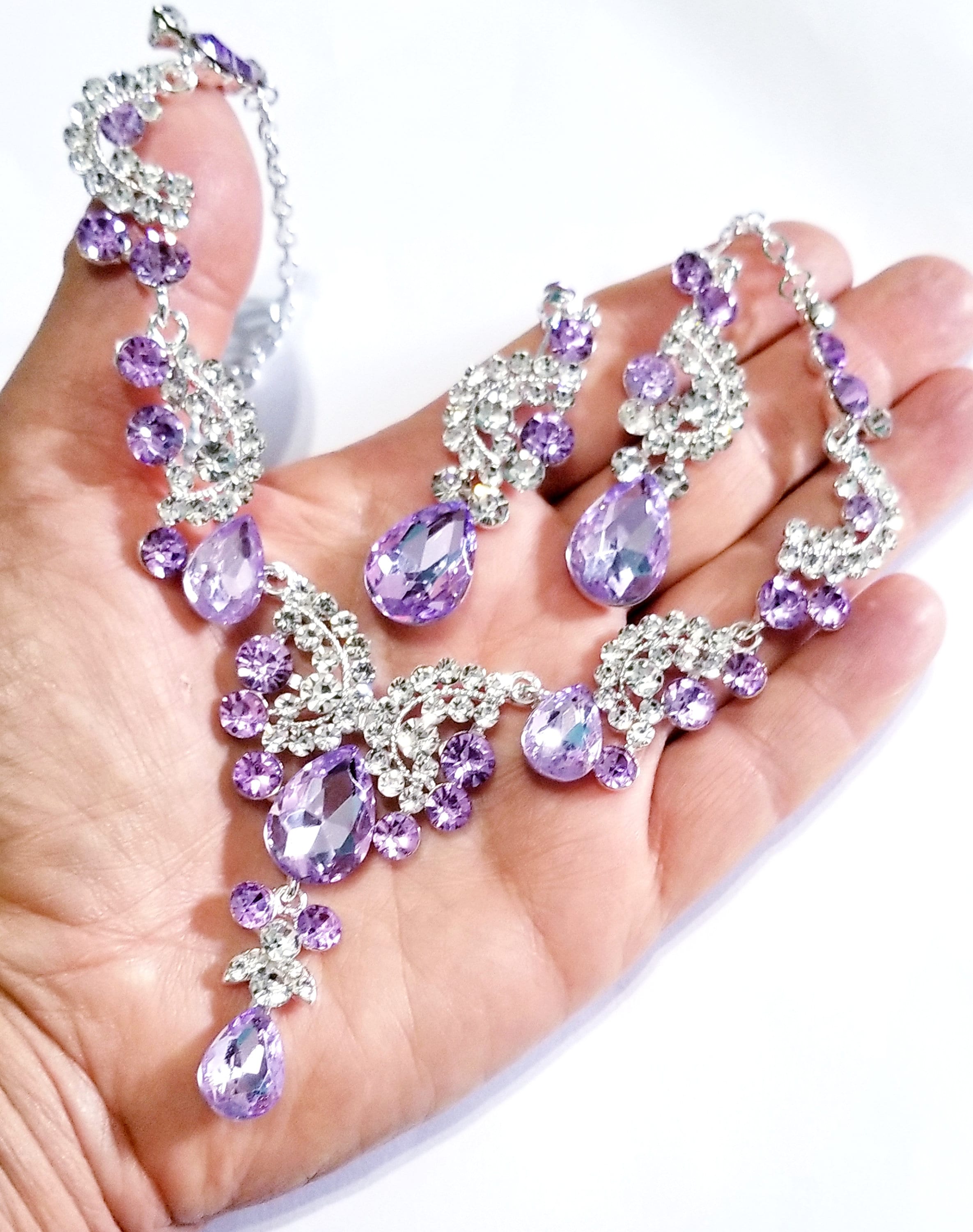 Purple costume jewelry Etsy Singapore