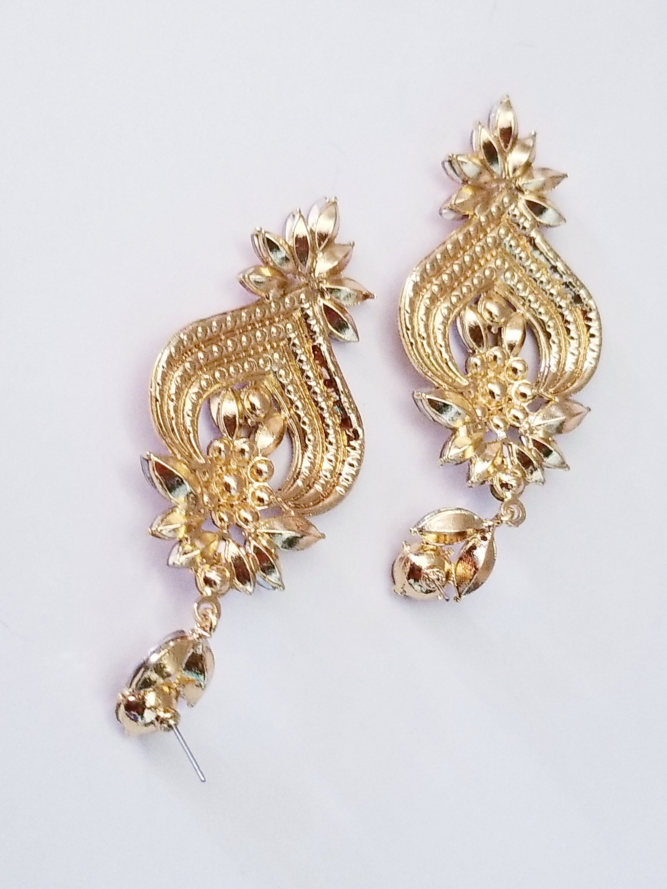 Crystal Chandelier Earrings Rhinestone Drop Earrings Topaz | Etsy