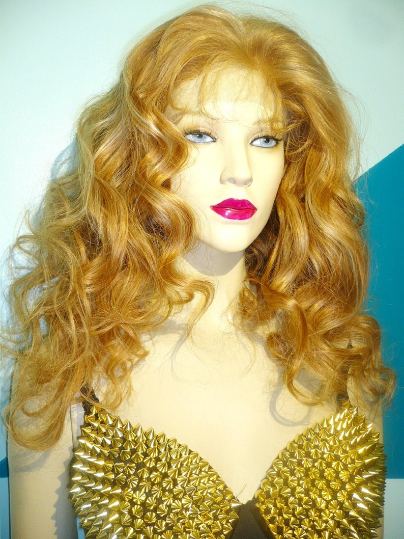 Blonde Silk Topper Full Lace Wig Remy Hair Replacment Etsy