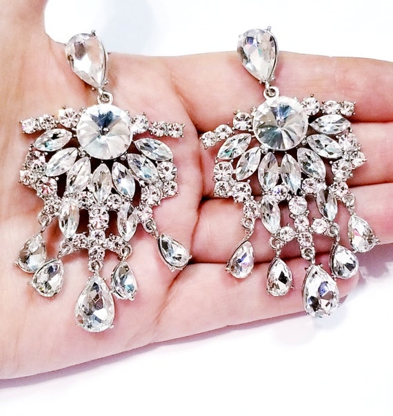 Bling on sale drop earrings