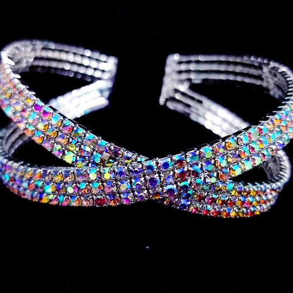 YG - IRIDESCENT CLEAR MINI CRYSTAL - BRACELET