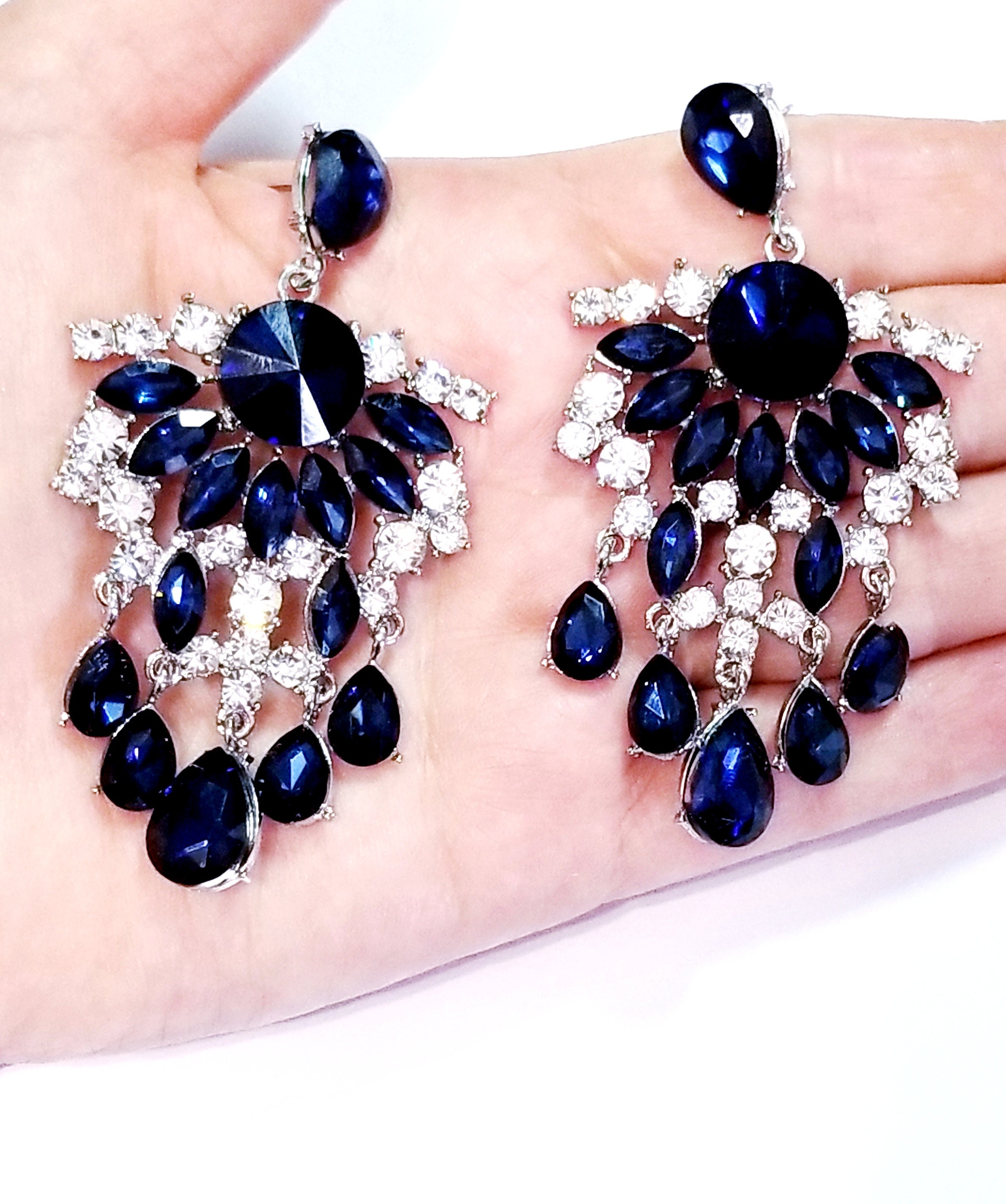 Big Blue ad earrings – Sajana by Shagun