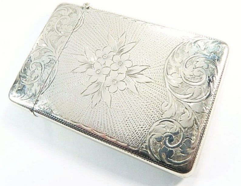 Antique Solid Silver Business Card Case Silver Wedding Gifts For Antique Solid Silver Business Card Case Silver Wedding Gifts For