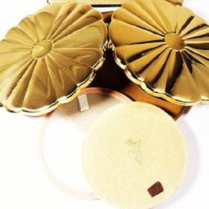 Something Old Gift Large |Unused 1950s Golden Kigu Compact Daughter Gift
