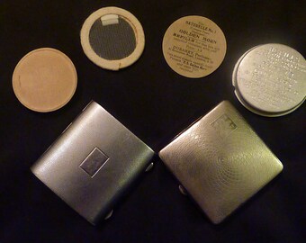 Vintage Rowenta & Dubarry compact powder compact pocket mirror compact mirror