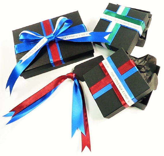 Rare Powder Compacts Stratton Compact Mirror Silk… - image 7