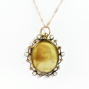 Antique Solid Gold Photo Locket With Necklace Edwardian 9ct Locket With Original Photographs 1904