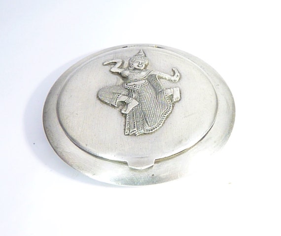 Silver Compact Mirror SIAM