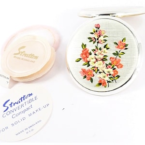 Unused Silver Plated Stratton Compact Mirror 1970s BFF Gift Something Old Gift