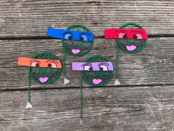Teenage Mutant Ninja Turtles Tmnt Dreamcatcher Wall Hanging Etsy