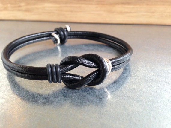 Duo Leather Bracelets, Bracelets for Couples. Jewelry in Infinity