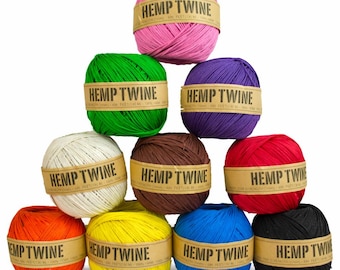 1mm Hemp Twine 11 Color Choices