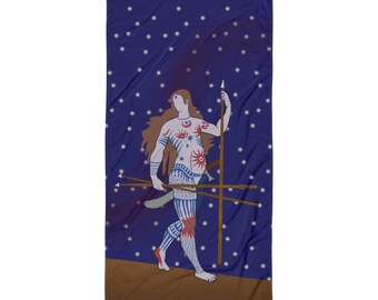 Scottish Pict Warrior Towel