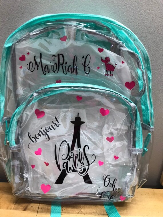 paris themed backpacks
