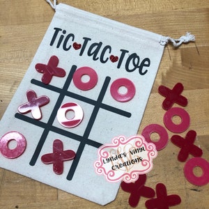 Children&#39;s Tic Tac Toe Drawstring Bag Game