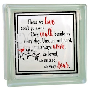 DIY Those We Love ガラスブロックデカール