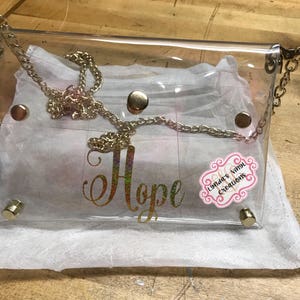 Monogrammed Clear Purse//NFL//Gameday image 2
