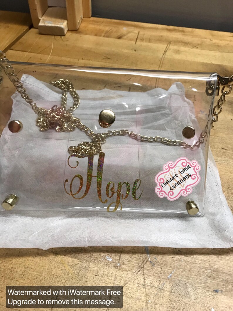 Monogrammed Clear Purse//NFL//Gameday image 2