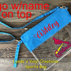 Clear Event Purse//Clear Stadium Purse//College Game Day Crossbody Purse//Stadium Bag