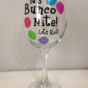 Bunco Wine Glass