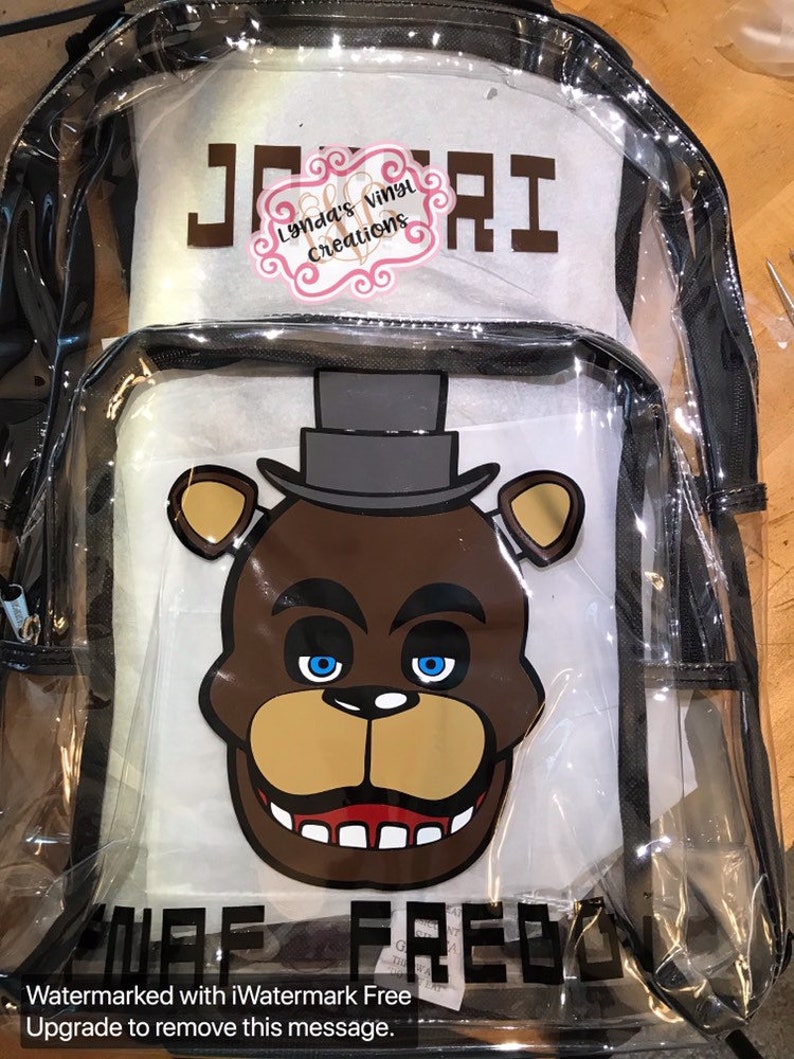 FNAF foxy Personalized Clear Backpack Etsy