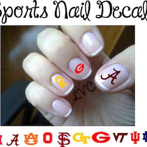 Sports nail decals