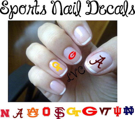 Sports nail decals