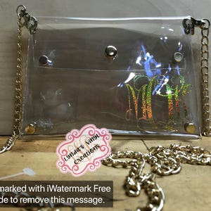 Monogrammed Clear Purse//NFL//Gameday image 3