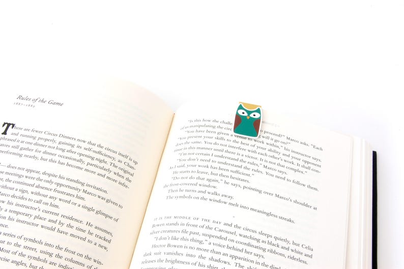 Owl Bookmarks Bookmark Set of Four Different Owls Etsy