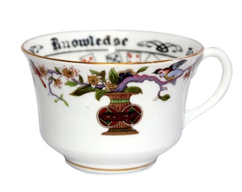 Aynsley Cup of Knowledge Tea Leaf Reading Cup. Cup Of Knowledge Fortune Telling Cup. Copy Of Instructions. CUP ONLY