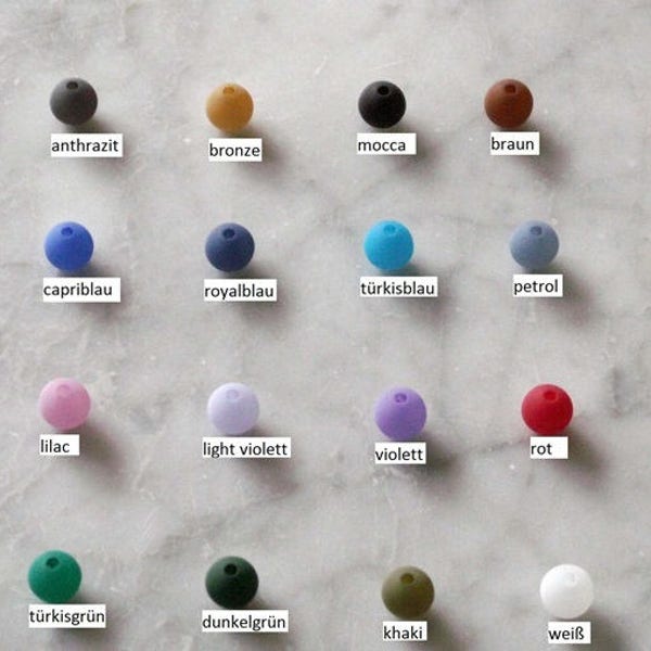 20 Stück matte Polaris- Perlen *8 mm*, 39 Farben zur Auswahl