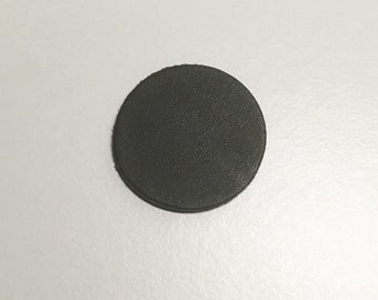 Schwarze runde Leder-Stanzteile 40 mm Durchmesser 10/20/30/40/50 Stück