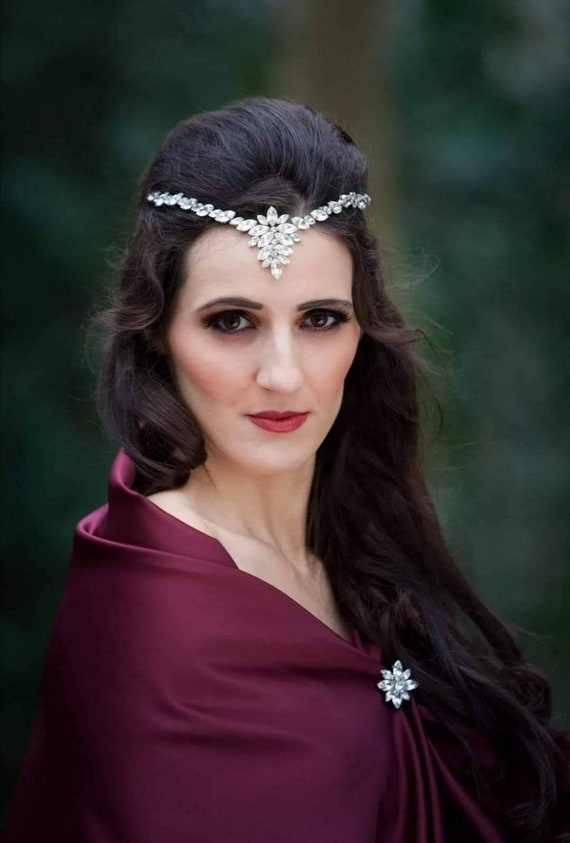A Beautiful Vintage Style Diamante Forehead/back Bridal  display picture 2