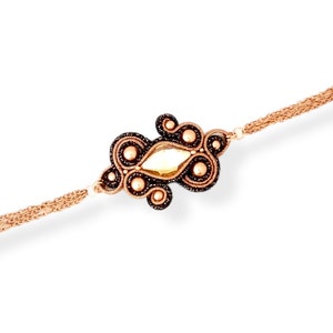 Soutache bracelet, elegant bracelet image 1