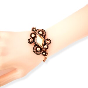 Soutache bracelet, elegant bracelet image 3