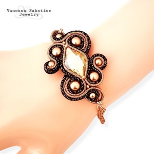 Soutache bracelet, elegant bracelet image 6