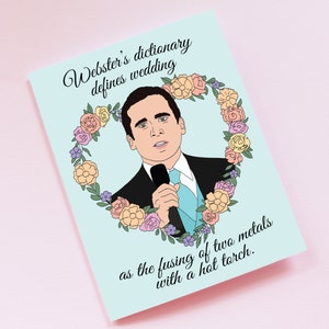 The Office Wedding Card Michael Scott - Marriage, Engagement, Anniversary Card