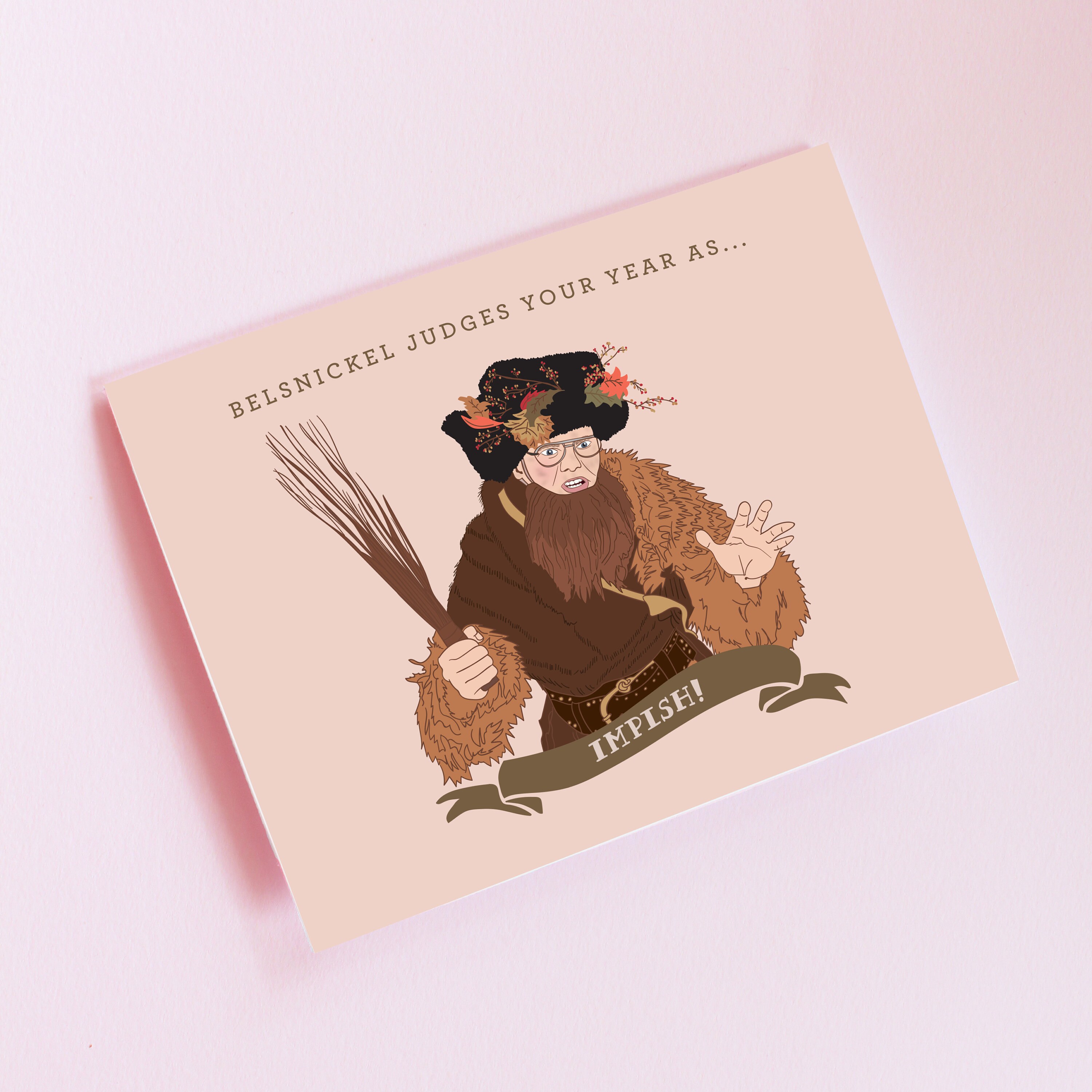 The Office Christmas Card Dwight Schrute Belsnickel Impish | Etsy