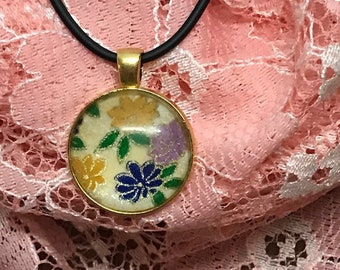 Japanese Chiyogami Pendant