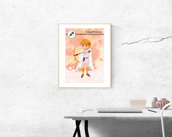 Printable: Sagittarius Zodiac.
