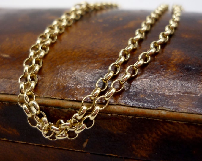 Rare Belcher & Paperclip Link Yellow Gold 9ct (375, 9k) UNOAERRE Chain Necklace