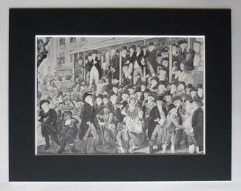 Georgian Print of the 1796 Westminster Election, Charles James Fox Decor, Available Framed, Whig Art, British History St Pauls Covent Garden