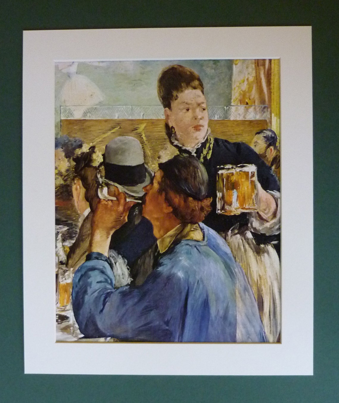 Édouard Print of the Waitress Available Framed Cafe Etsy