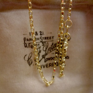 【HURLEY BURLEY】 9CT YELLOW GOLD BELCHER CHAIN NECKLACE♪ 9ct Yellow Gold Belcher Chain Necklace - Etsy