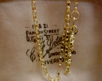 18&quot; Solid Gold Diamond Cut Belcher Chain
