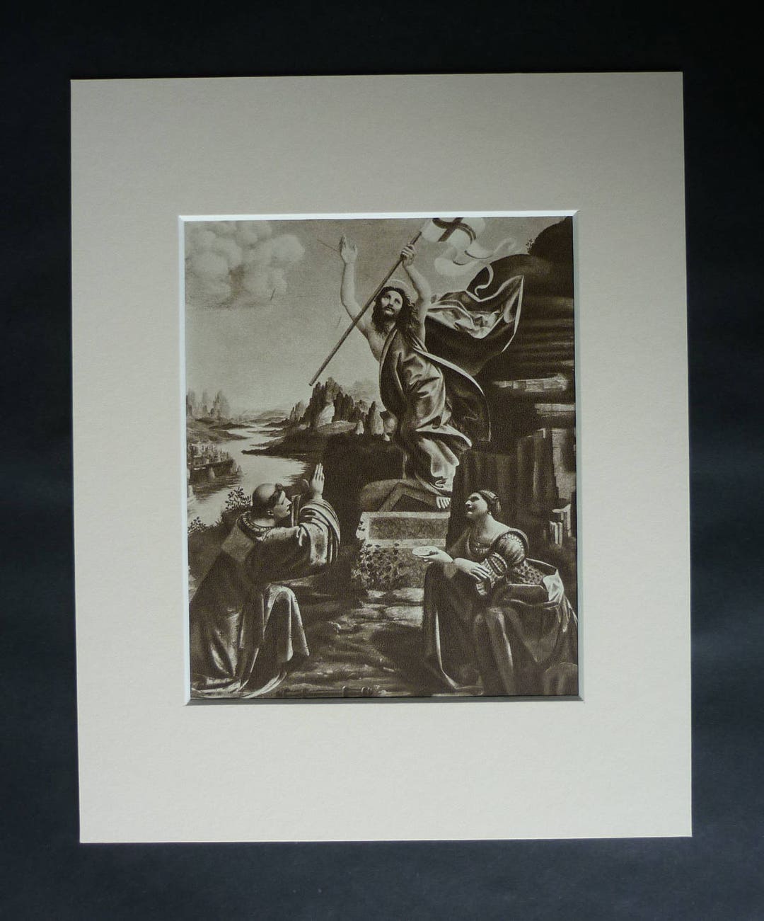 Vintage Leonardo Da Vinci Print, Resurrection of Jesus Christ Gift