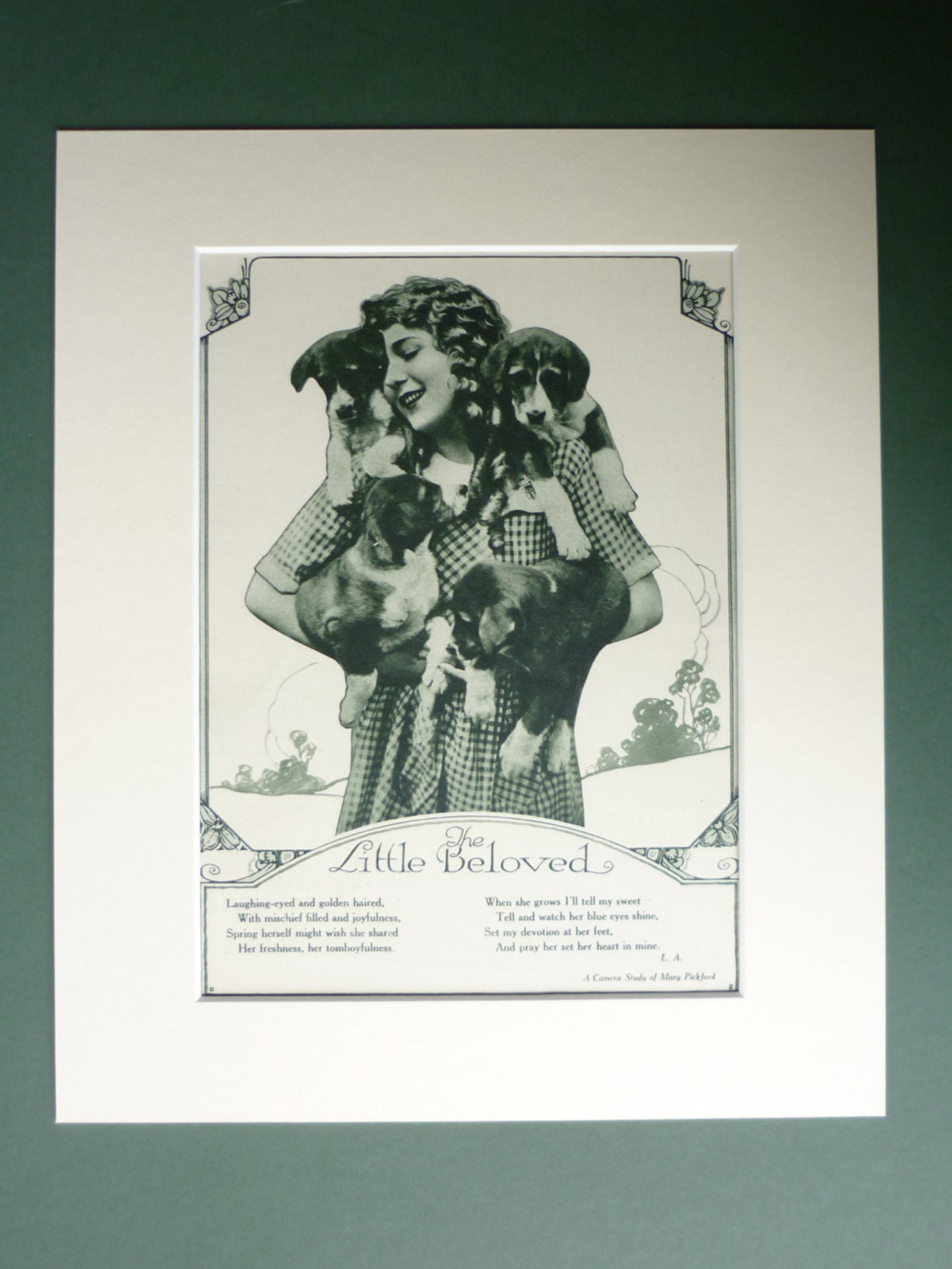 1920s Antique Print of Mary Pickford Old Hollywood Decor | Etsy