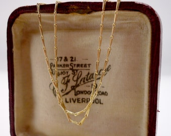 16" Gold Barleycorn Chain 1.9 Grams 1mm 9ct 9k 375 Solid Gold