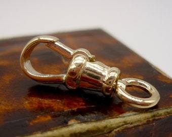 Albert Swivel Clasp, Gold Dog Clip for Necklace